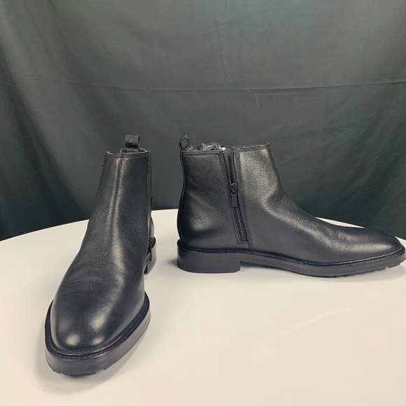 Hugo Boss Bohemian Leather Zip up Chelsea Boots - Picture 7 of 8